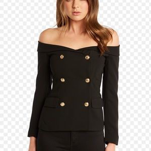 Bardot women’s off the shoulder blazer